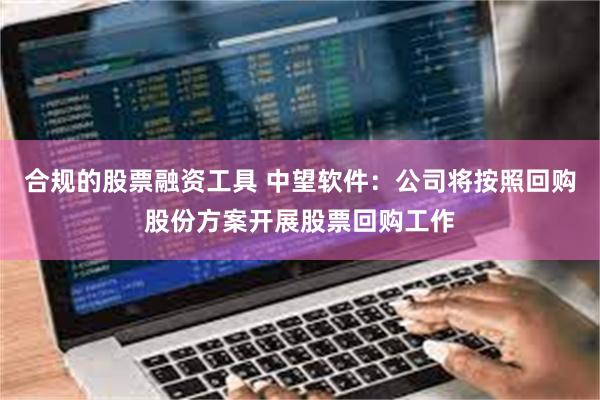 合规的股票融资工具 中望软件：公司将按照回购股份方案开展股票回购工作