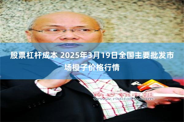 股票杠杆成本 2025年3月19日全国主要批发市场橙子价格行情