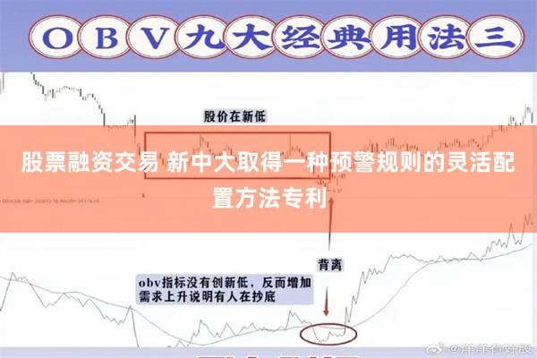 股票融资交易 新中大取得一种预警规则的灵活配置方法专利